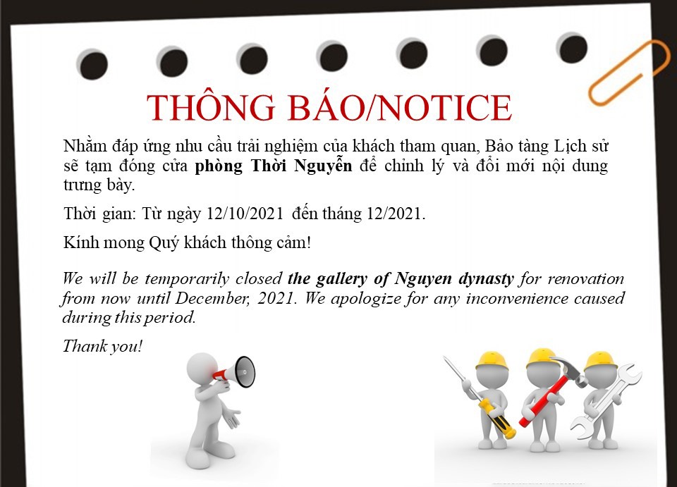 THÔNG BÁO CHỈNH LÝ PHÒNG THỜI NGUYỄN