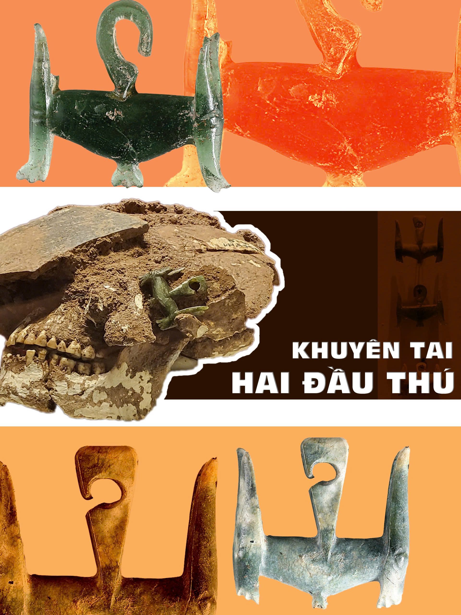 Giải mã khuyên tai hai đầu thú độc đáo tại di tích Giồng Cá Vồ